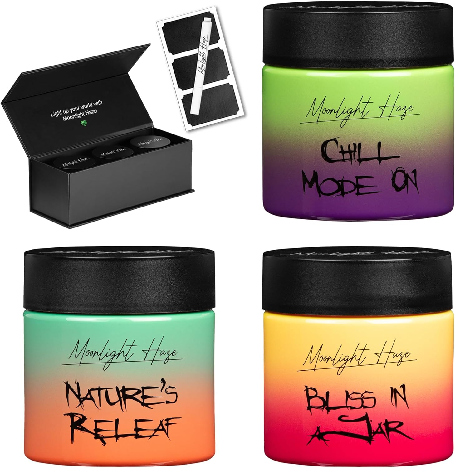 Moonlight Haze airtight storage jars set